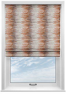 Highbury, Terracotta - Twist&Fit Roman Blind
